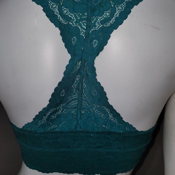 Free People Galloon Lace Racerback Bralette Green - Picture 6 of 10